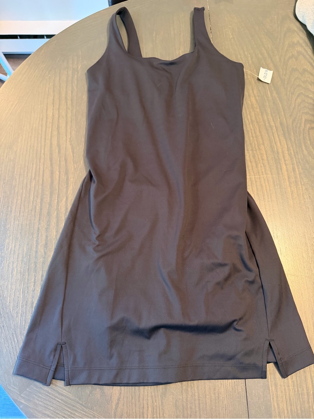 Old Navy Black Square-Neck Athletic Dress